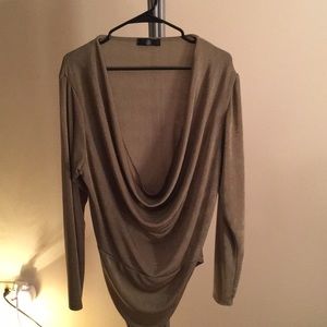 Cowl neck body suit